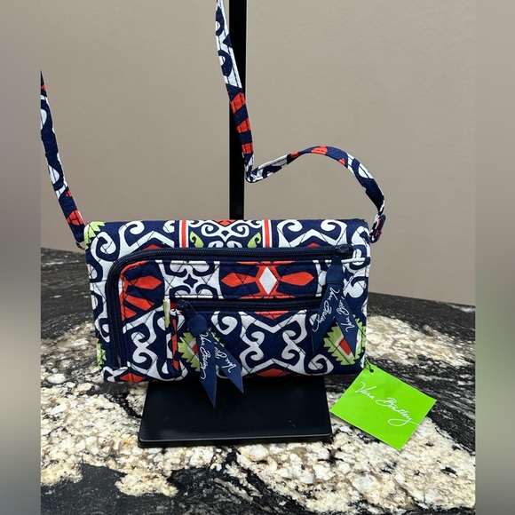Vera Bradley Red and Blue Crossbody Bag - Picture 4 of 8